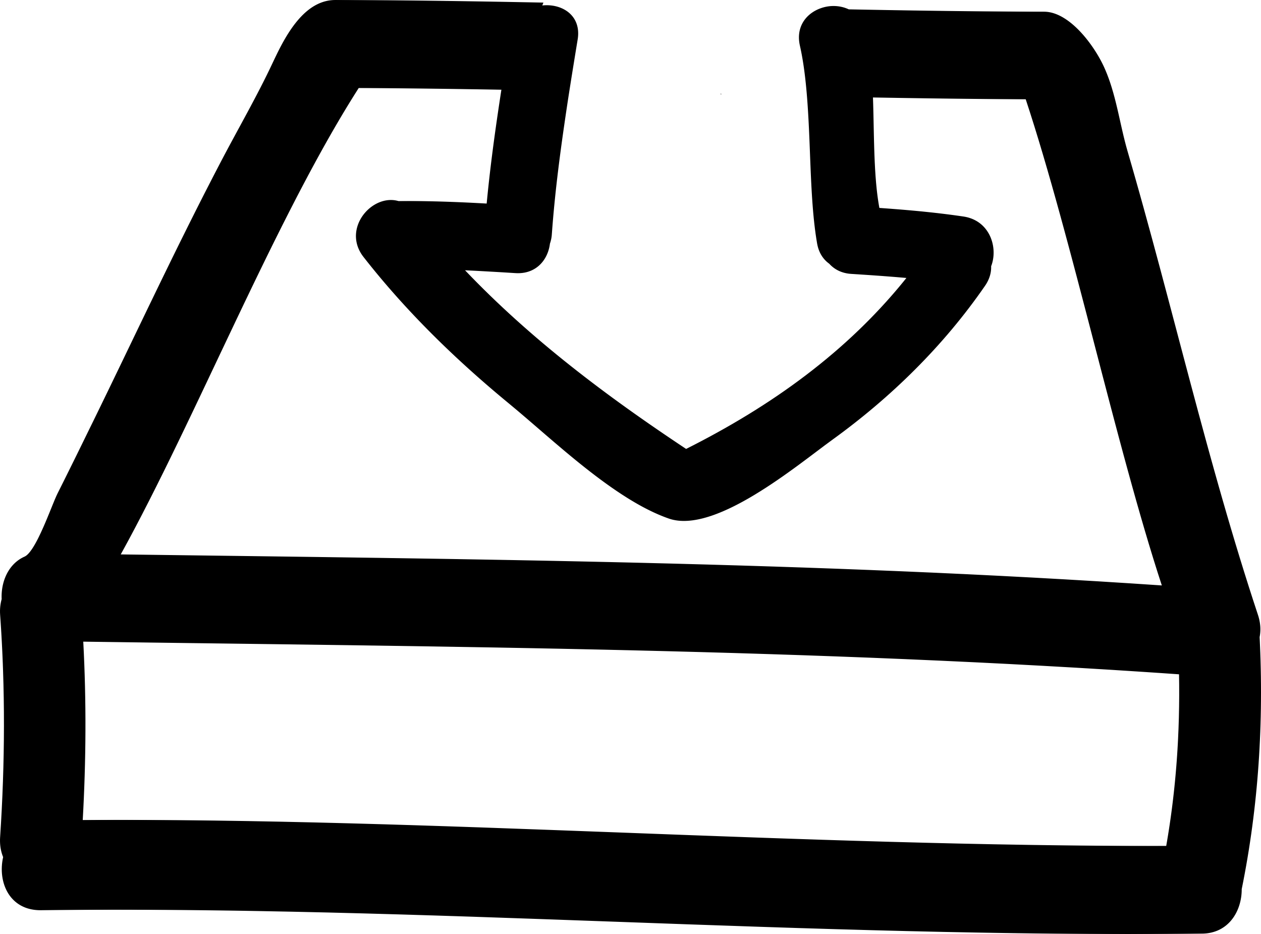 Download Hand Drawn Interface Symbol Of A Tray With A Descending Arrow On It Vinyl Svg File Free Vectors